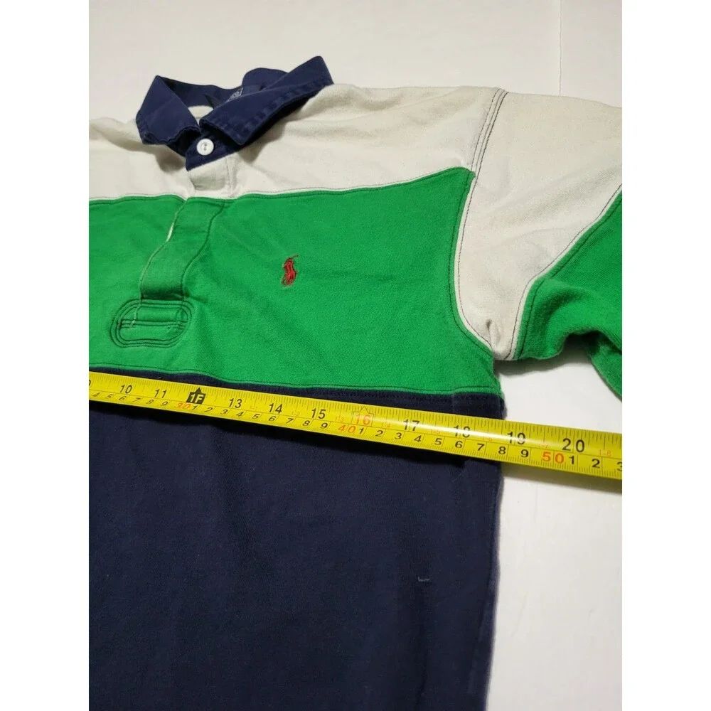 (#16 Vintage Polo Ralph Lauren Short Sleeve Size Youth XL Multicolor